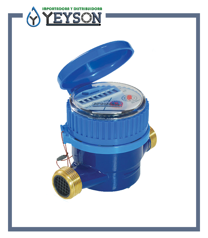 Medidor de agua chorro unico